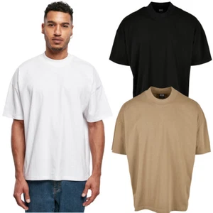 Urban Classics Oversized Mock Neck Tee T-Shirt Oberteil Shirt Oversize Basic - Picture 1 of 34