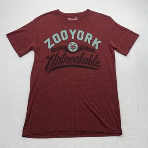Zoo York T Shirt Adult Large Red Unbreakable Skater Skateboarder - Picture 1 of 9