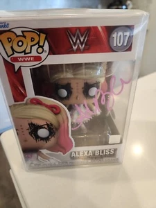 ALEXA BLISS WWE WRESTLING #107 SIGNED AUTOGRAPHED FUNKO POP IN CASE JSA-COA - Picture 1 of 18