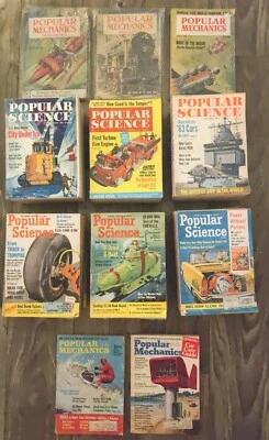 HUGE Lot of 69 - Vintage Popular Science Magazine Foto 1 de 4