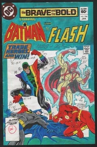 BRAVE AND THE BOLD BATMAN FLASH 194 PRODUCTION ART COVER SIGNED ANTHONY TOLLIN - Picture 1 of 5
