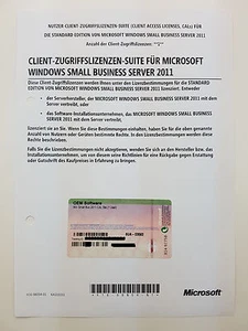 1 CAL USER (utente) per Windows 2011 Small Business Server SBS Standard Client - Foto 1 di 1