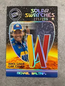 2009 Press Pass Solar Swatches Michael Waltrip Race-Used Car Cover /299 - Picture 1 of 2