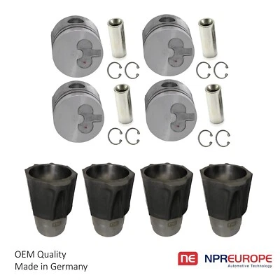 PISTONS ASSEMBLY LINERS & RINGS FOR RENAULT J8S 2.1 TD 86.00MM SET OF 4 - Image 1 of 4