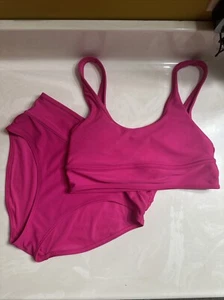 Old Navy Women High-Waisted Bikini Swimsuit Small Pink - Picture 1 of 3