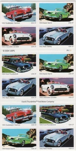 Scott #3935b (3931-3935) 50s SPORTY CARS Booklet of 20 Stamps - MNH - Picture 1 of 2