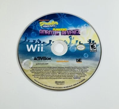 Nintendo Wii U Spongebob Squarepants Planktons Robotic Revenge Disc Only ML352 - Image 1 of 2
