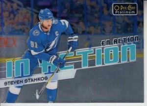 2018-19 O-Pee-Chee Platinum In Action #IA9 Steven Stamkos Lightning