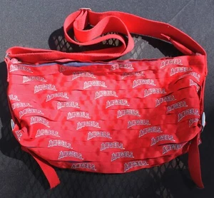 Los Angeles Angels Logo Purse Red Tessuta Adjustable Shoulder Strap - Picture 1 of 6