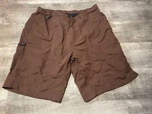 Novara Mountain Bike Cycling Shorts Men's Size L Brown Lined Padded Cargo - Picture 1 of 7