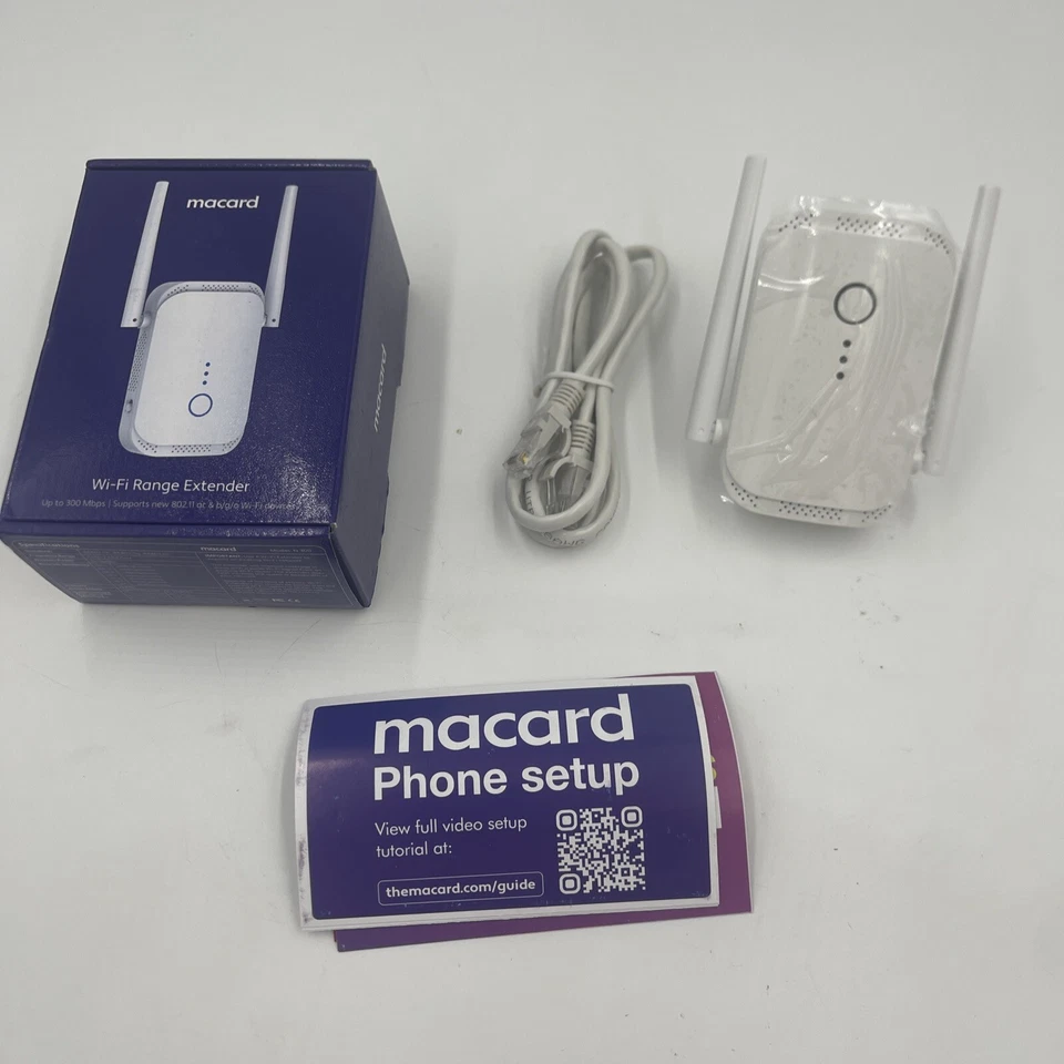 MACARD N300 Dual Band Wi-Fi Range Extender with Ethernet port - Image 1 of 4
