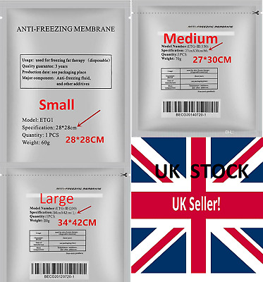 Anti Freeze Weight Loss Pads Cryo Membranes Lipolysis Machine FAT Slim Cool UK • 0.99£