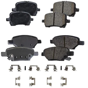 Front & Rear Brake Pads Set for Chevy Chevrolet Malibu Pontiac G6 G5 Saturn Aura - Picture 1 of 12
