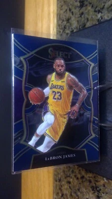 LEBRON JAMES - 2020-2021 Panini Select Concourse Blue Purple - #23 - Image 1 of 2