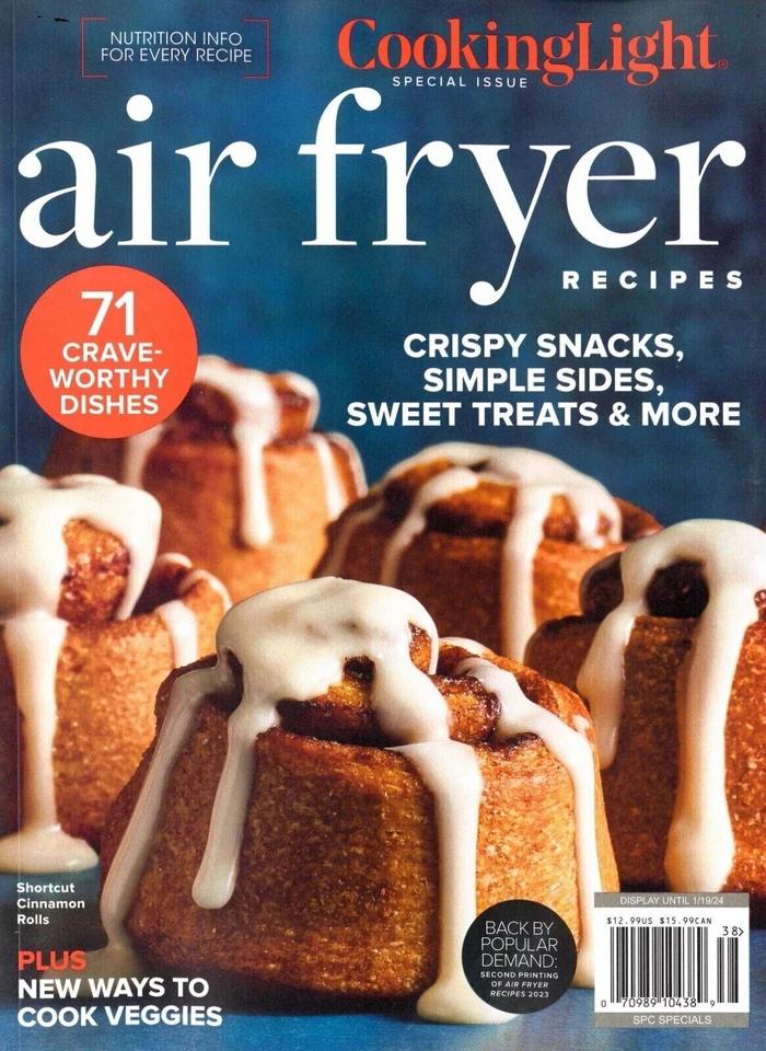 AIR FRYER Cooking Light Magazine special 2024, 71 recipes w/ nutrition info - Image 1 of 1