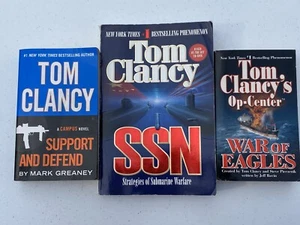 Lot of 3 Tom Clancy Paperback Books - Foto 1 di 4