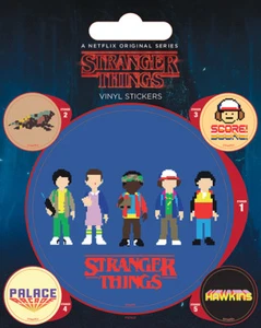 Vinyl Sticker / Aufkleber-Set STRANGER THINGS - Arcade 1x groß 4x klein PS7422 - Picture 1 of 1