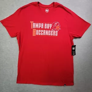 47 Brand Tampa Bay Buccaneers T Shirt Mens XL Red NFL Football Logo NWT - Picture 1 of 10