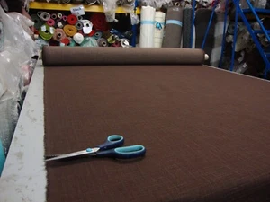 FABRIC 120 - 10M VICTORIA CHOCOLATE CURTAIN UPHOLSTERY FABRIC £2.99 per metre - Picture 1 of 6