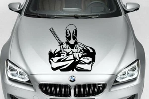 DEADPOOL MARVEL COMICS SUPERHERO VINYL DECAL CAR TRUCK GUN TRIBAL  - Picture 1 of 1