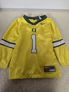 Oregon Ducks Nike Football Jersey baby Toddler Size 24 Months Stitched #1 2T 18m - Picture 1 of 5