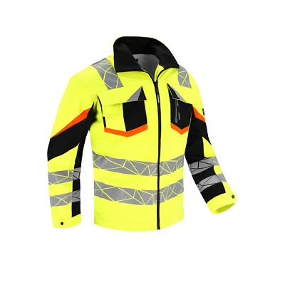 Arbeitsjacke Softshelljacke Softshell Schutzjacke Warnschutzjacke Warnjacke Herr - Bild 1 von 3
