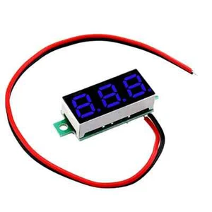 0.28 Inch Blue Digital DC Voltmeter - 2.5V - 30V Range - Picture 1 of 3
