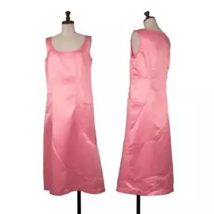 COMME des GARCONS Satin Switching Sleeveless Dress Size M(K-150318) - Picture 1 of 12
