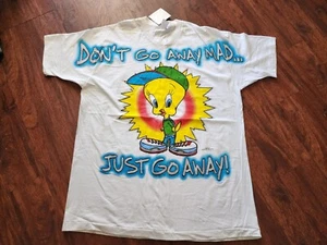 VINTAGE LOONEY TUNES 1997 WARNER BROS. TWEETY BIRD T-SHIRT WHITE SIZE... - Picture 1 of 15