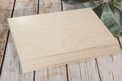 A/AB QUALITY Birch Plywood Laser Safe A/BB Ply Sheets 3mm, 4mm, 5mm, 6mm, Models, Pyrography