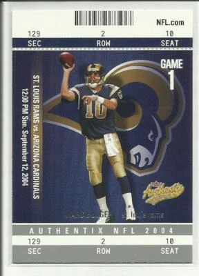 2004 Fleer Authentix #67 Marc Bulger St. Louis Rams - Image 1 of 2