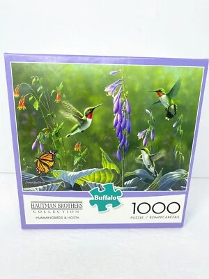 Rompecabezas Buffalo Games: “Colibríes y Hosta” Hautman Brothers 1000 piezas Foto 1 de 4