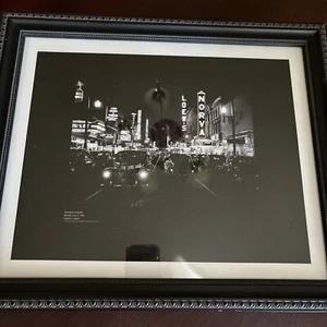 1941 Charles S Borjes Norva Downtown at Night Norfolk Virginia gerahmter Druck - Bild 1 von 20