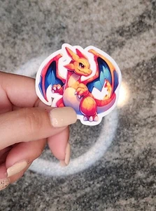 Charizard Pokemon, WATERPROOF VINYL STICKER for LAPTOPS, TUMBLERS, ETC - Picture 1 of 3