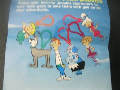Jetsons  "The Complete 6 Figure Back Pack Buddies Set"  NIP Jack In The Box 2000 - Image 1 of 4