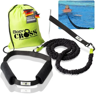 BodyCROSS Schwimmtrainer mit Gürtel & Tube, Kinder Erwachsene, Pool - Bild 1 von 4