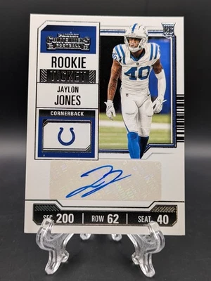 2023 Panini Contenders - Rookie Ticket Jaylon Jones #243 (AU, RC) Colts - Image 1 of 2