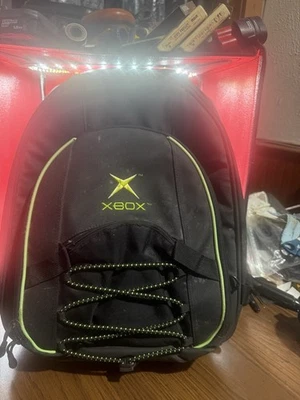 Original Xbox Backpack Bookbag Padded Console Travel Bag Carry Case Storage - Image 1 of 4
