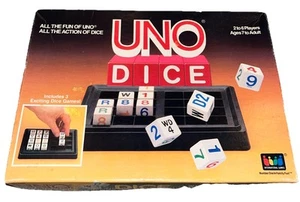 UNO Dadi Gioco Giochi da Tavolo Vintage 1987 Numero Uno In Famiglia Divertimento! Età 7+ - Foto 1 di 9