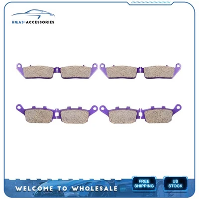 For 2005-2009 Honda VTX1300C VTX1300R Front and Rear Brake Pads Carbon Fiber - Image 1 of 4