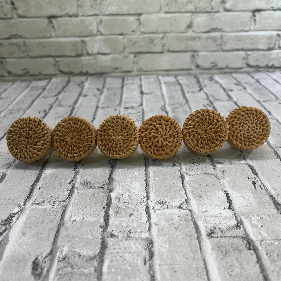 Винтажный деревянный тканый выдвижной ящик лот из 6 - Изображение 1 из 4