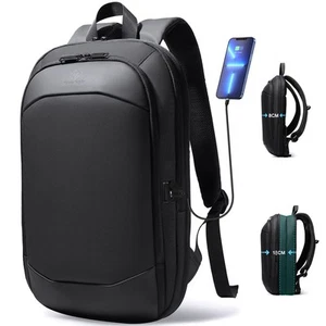Business Backpack for Men 17 Inch,Slim & Expandable Waterproof Travel Laptop ... - Picture 1 of 9