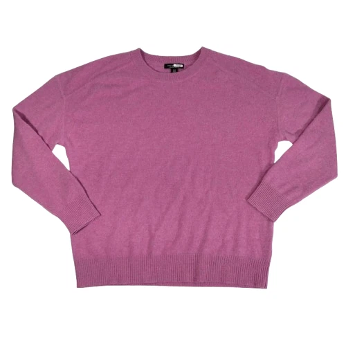 Saks Fifth Avenue 100% Cashmere Knit Crew Neck Sweater Sz L Bubblegum Pink - Image 1 of 4