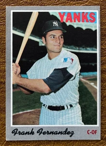 1970 Topps Baseball #82 Frank Fernandez - New York Yankees - EX (ohne Knicke) - Bild 1 von 2