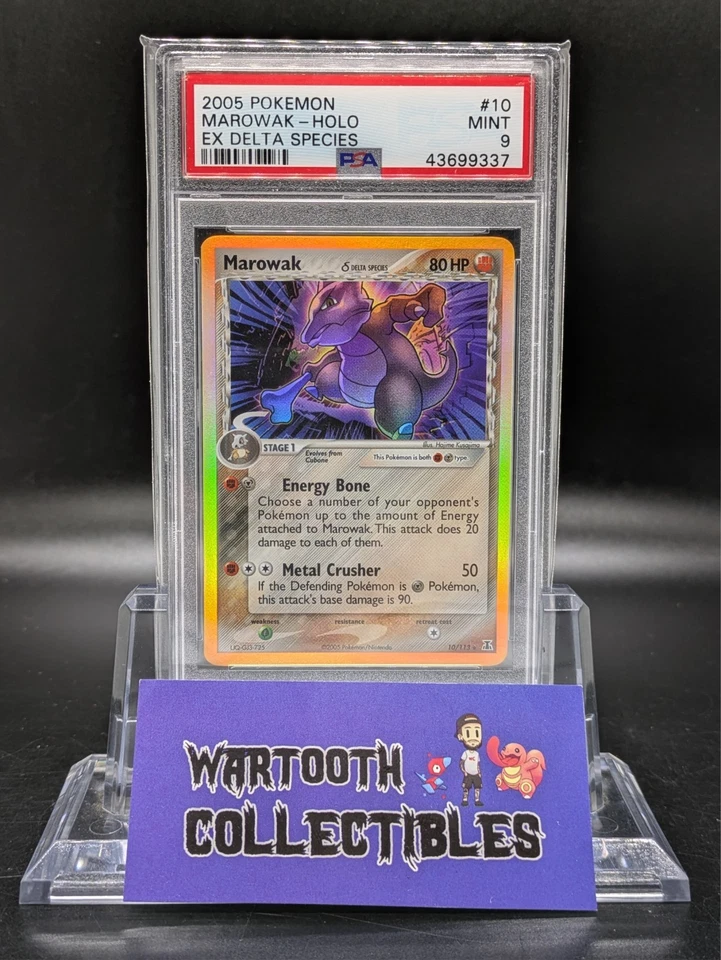 Pokemon Marowak EX Holo Rare Delta Species #10 PSA 9 Mint - Image 1 of 1