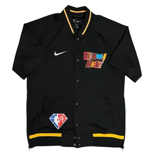 2021 Miami Heat NBA 75th Anniversary Showtime Shooting Nike Jacket Men’s M - Picture 1 of 7
