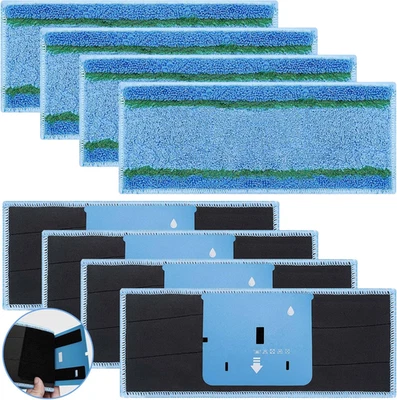 8 Pack Upgraded M6 Wet Mopping Pads For Irobot Braava Jet M6 Series 6110 6012