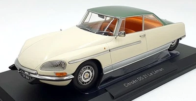 Norev 1/18 scale Diecast 181751 - 1968 Citroen DS 21 Le Leman Ivory / Met. Green - Image 1 of 4