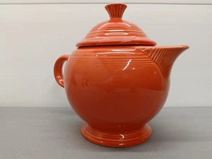 Fiestaware *PERSIMMON* Teapot w/Lid O-Ring Handle Orange Large 44oz. - Retired - Picture 1 of 17