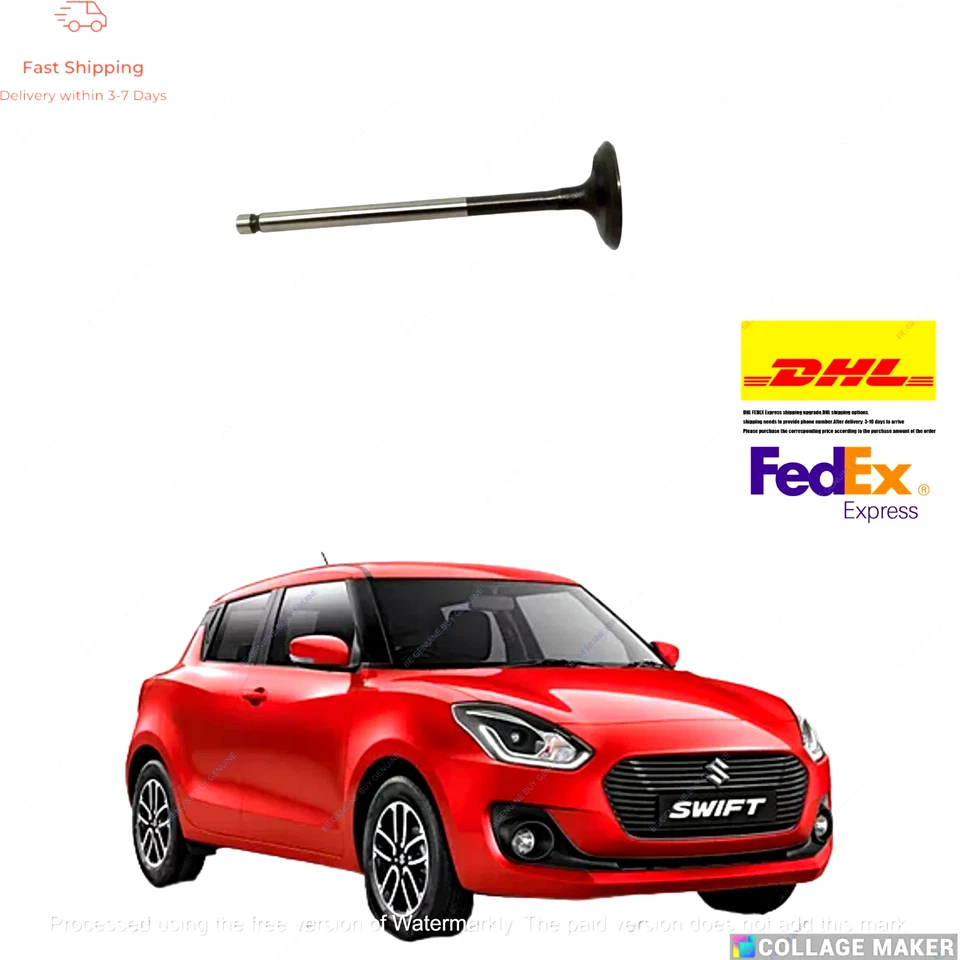 VÁLVULA DE ENTRADA PARA SUZUKI SWIFT MODELO 2018-2021 OEM ORIGINAL 12911M68PA0 Foto 1 de 4